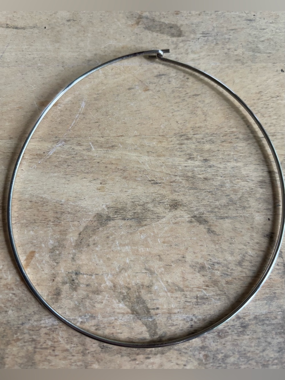 Simple Silver Plated Collar Necklace